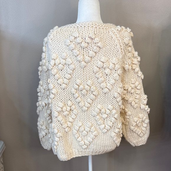 Chicwish Cream Textured Cardigan - Picture 3 of 4